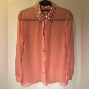 Sheer blouse by Goldie London